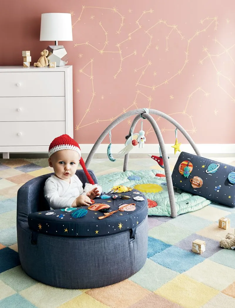 Crate&Barrel Deep Space Baby Activity Chair