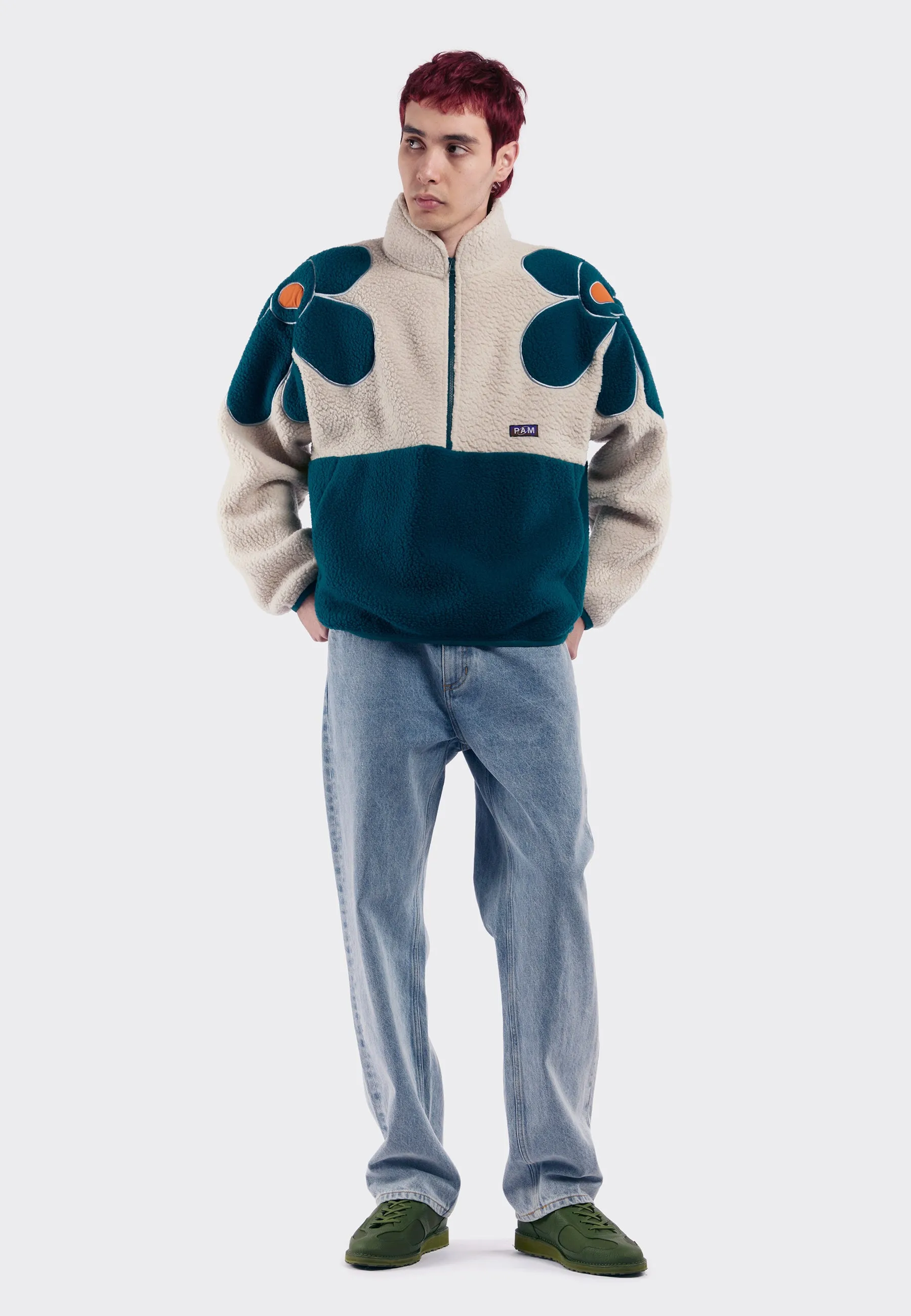 Mirage Recycled Shearling Anorak - North Sea Fog