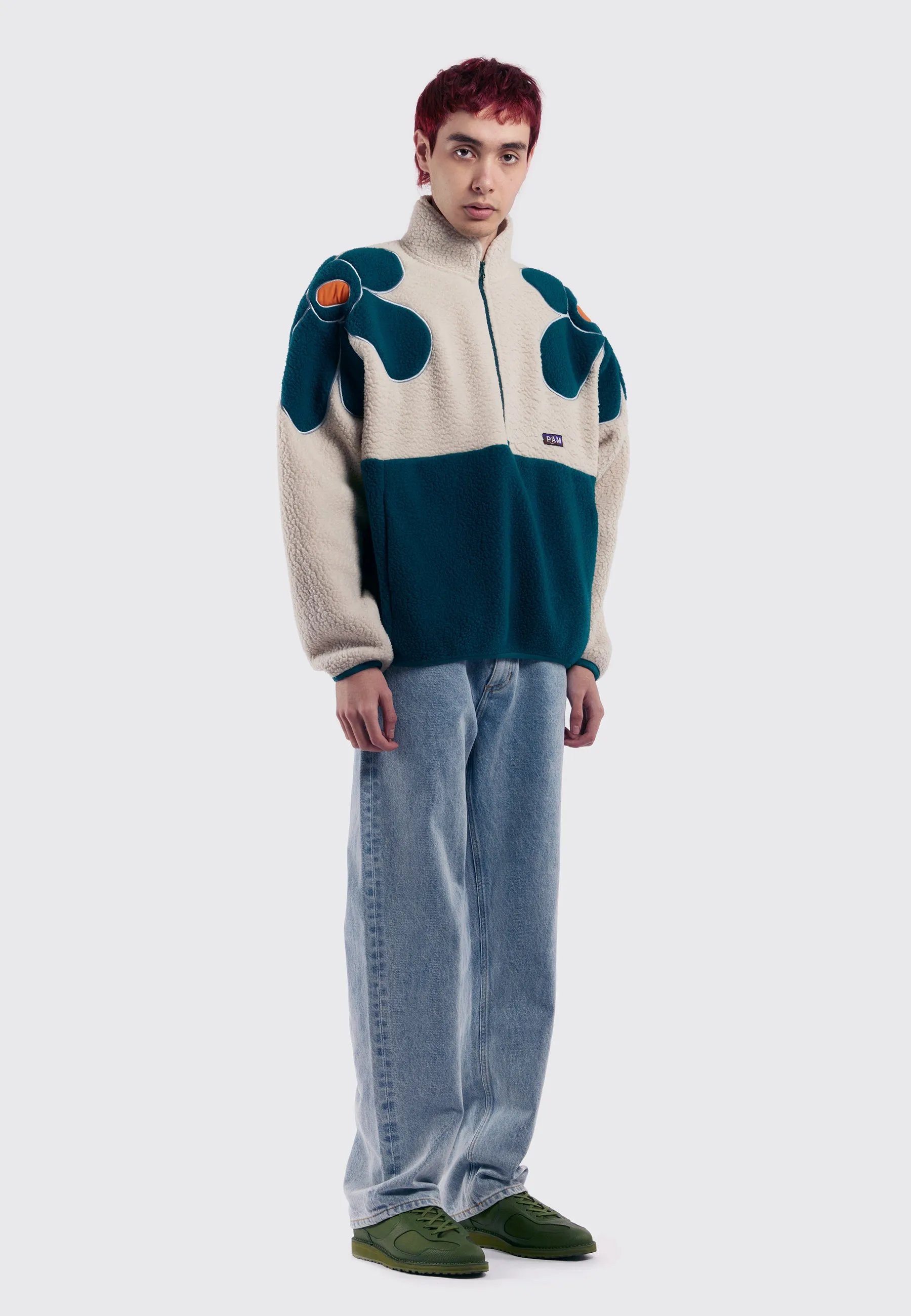Mirage Recycled Shearling Anorak - North Sea Fog